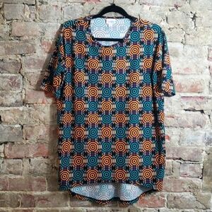 LulaRoe ladies athletic wear top size xxs multicol